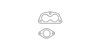 HJS 82 44 7592 Mounting Kit, catalytic converter